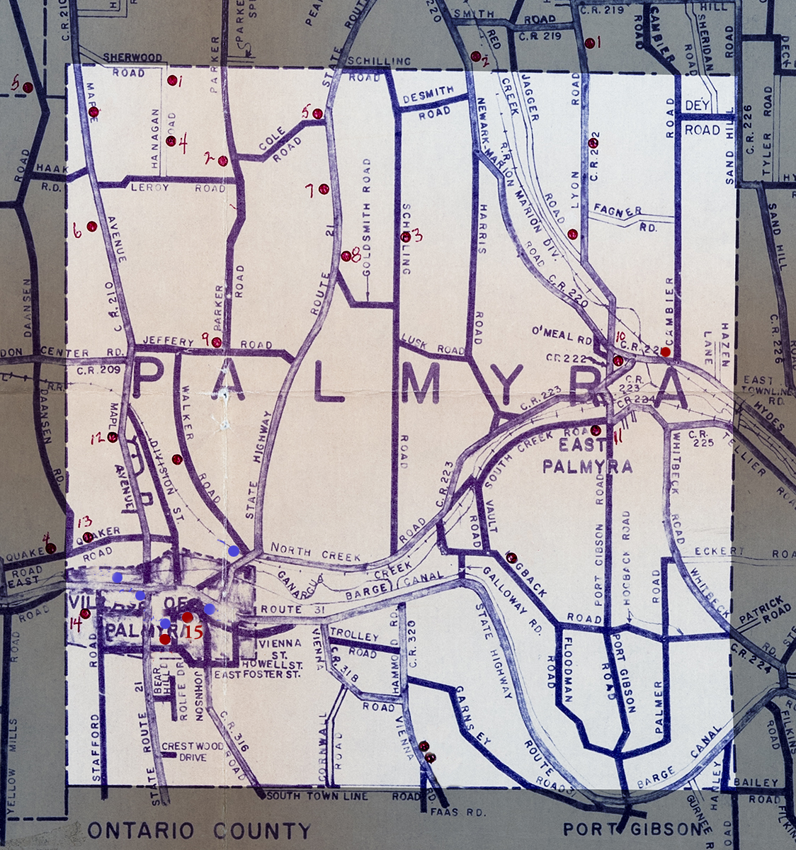 Klahn Town of Palmyra Map